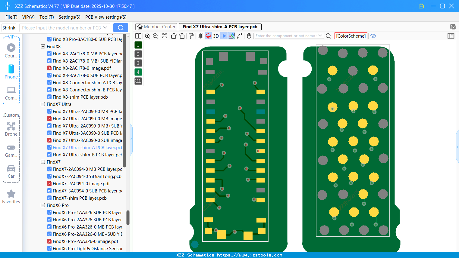 OPPO Find X7 Ultra-shim-A PCB Layer